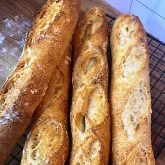 Baguete Italiana Integral de Fermentação natural da Padaria Artesanal Conexão Delícia