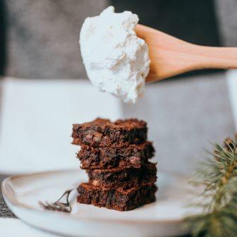 Brownie Brigadeiro Brownie com sorvete