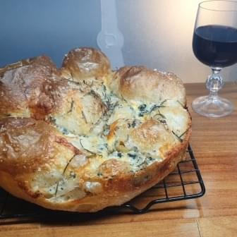 Focaccia Gorgonzola Focaccia Gorgonzola e Vinho
